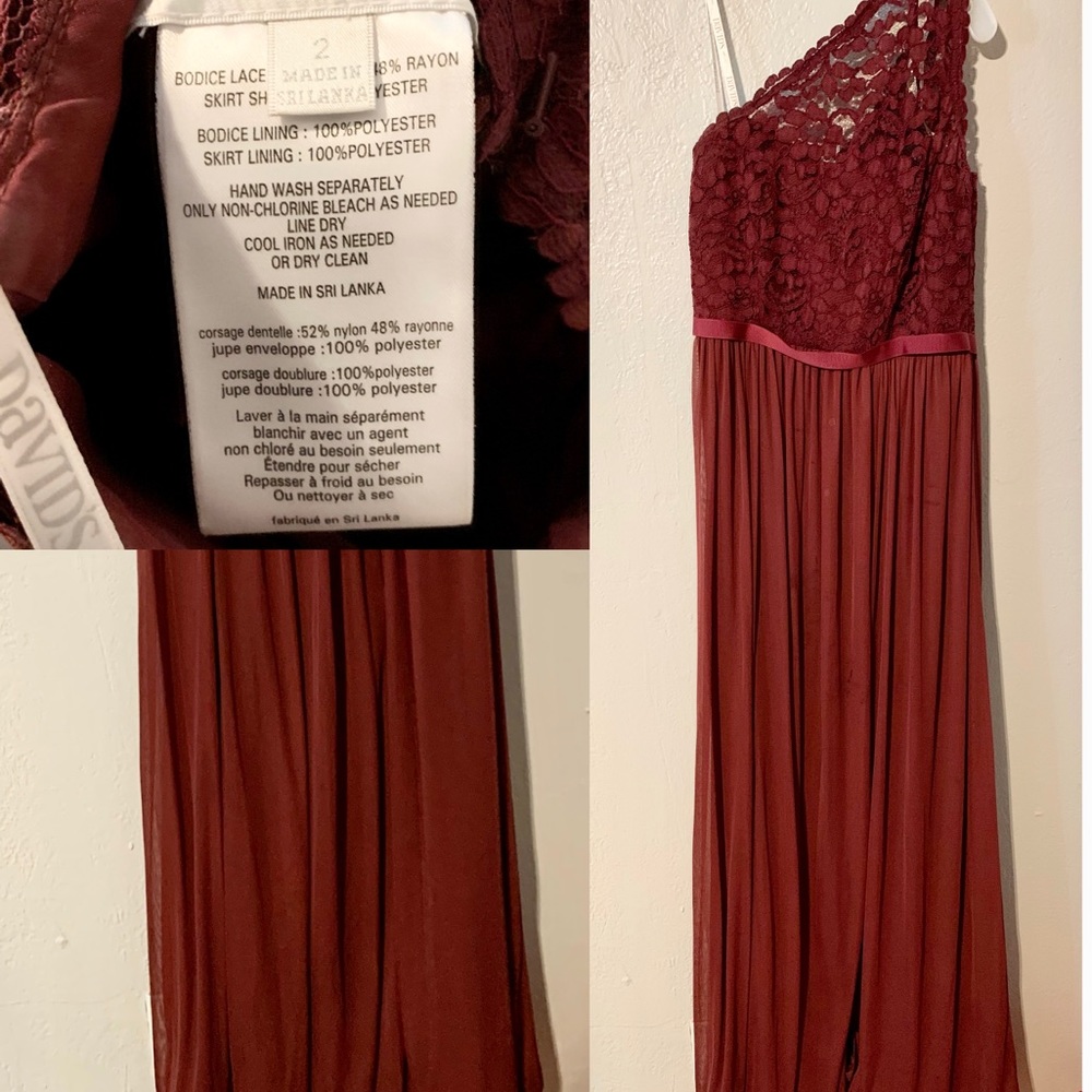 Burgundy Bridesmaid Dress